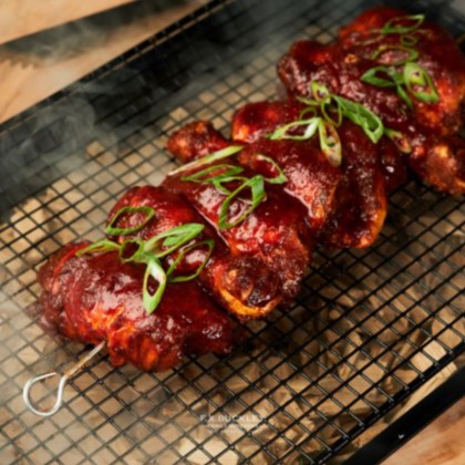 Chicken Pieces In Bbq Glaze Chicken Pieces In Bbq Glaze