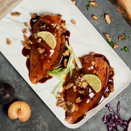 Chicken Breast In Walnut & Sweet Plum Sauce Chicken Breast In Walnut & Sweet Plum Sauce