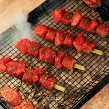 Pork & Chorizo Skewers With Honey & Chilli - Free Range  Pork & Chorizo Skewers With Honey & Chilli - Free Range