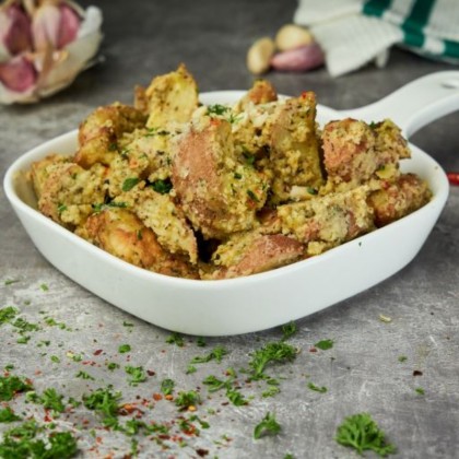 Garlic & Herb Potato Wedges Garlic & Herb Potato Wedges