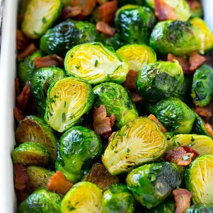 Brussel Sprouts With Garlic & Smoked Streaky Bacon Brussel Sprouts With Garlic & Smoked Streaky Bacon
